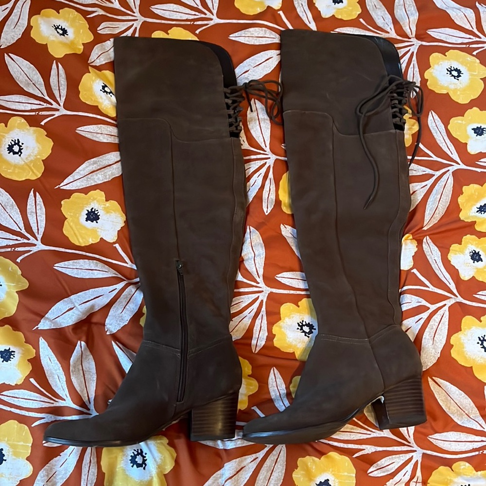 Like New Aldo Brown Suede Over the Knee 8.5 Boots
